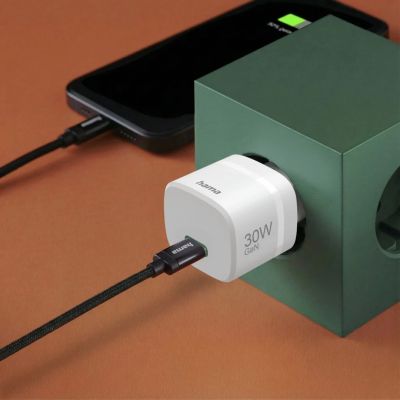 6. Hama 00201964 ładowarka do urządzeń przenośnych Smartfon, Tablet, Power bank, Zestaw słuchawkowy Biały Prąd przemienny Szybkie ładowanie Wewnętrzna