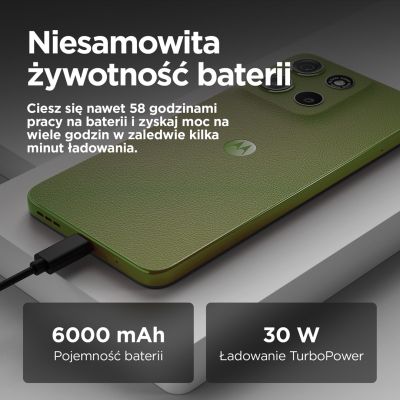 3. Smartfon Motorola Moto G15 Power 8/256GB Iguana Green