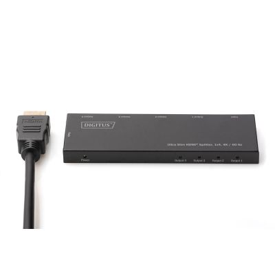 12. Splitter HDMI 4-portowy UHD4K 60Hz HDR HDCP 2.2 audio