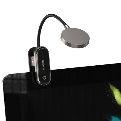 4. Baseus mini lampka lampa LED z klipsem szary (DGRAD-0G)