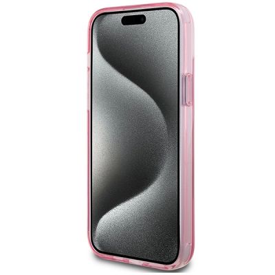 5. Etui Karl Lagerfeld Ring Stand Karl&Choupettte MagSafe do iPhone 15 Plus - różowe