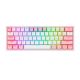 2. REDRAGON K616 Fizz Pro white/pink klawiatura USB + RF Wireless + Bluetooth Różowy, Biały