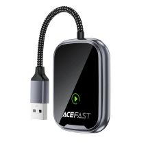 Adapter samochodowy Acefast QC1 bezprzewodowy - szary