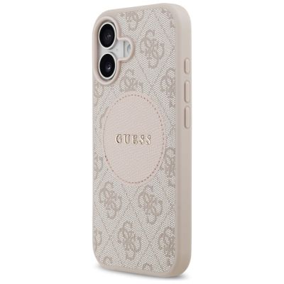 2. Etui Guess 4G Circle Classic Logo MagSafe na iPhone 17 - różowe