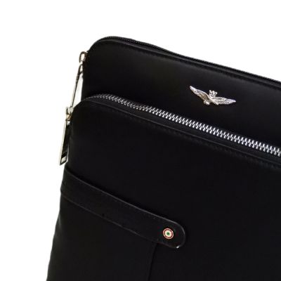 5. Torba na ramię męska listonoszka Aeronautica Militare Fly Czarna - AM-392