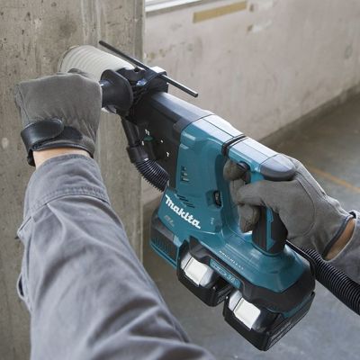2. Młot udarowo-obrotowy MAKITA DHR281Z akumulatorowy SDS-Plus 2,9J 36V XPT AVT Czarny, Niebieski
