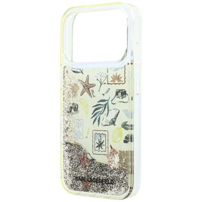 6. Etui Karl Lagerfeld Liquid Glitter Beach & Sand na iPhone 17 Pro / 18 Pro - beżowe
