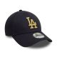 3. Czapka z daszkiem New Era 9FORTY MLB LA Los Angeles Dodgers Metallic Navy Strapback - 60595193