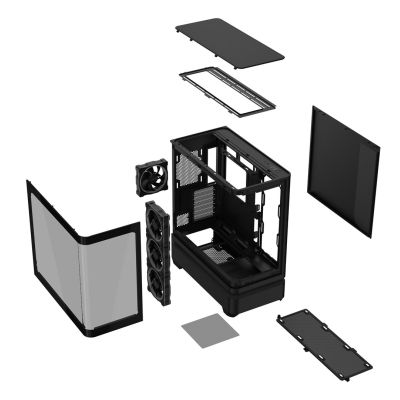 19. Obudowa ASUS PRIME AP304 TG ARGB BLACK