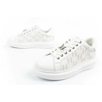 8. Karl Lagerfeld Kapri buty męskie sneakersy skóra naturalna białe