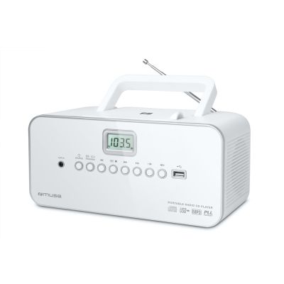 Radioodtwarzacz Muse M-28 RDW przenośne radio FM/CD/MP3/Jack/USB Biały