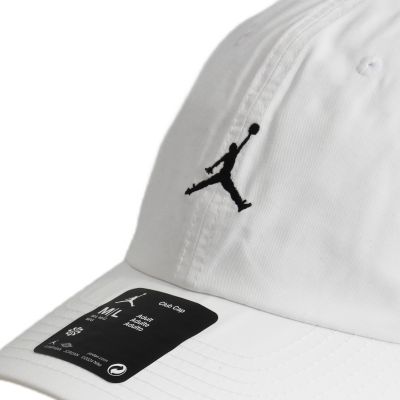 4. Czapka z daszkiem uniwersalna Air Jordan Club Cap biała - FD5185-100