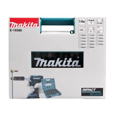 5. Makita E-16586 Gniazdo udarowe Wpływ socket set Czarny, Zielony
