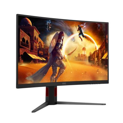 10. Monitor 31,5" AOC G4 C32G4Z 1920x1080px Full HD LCD Curved Czarny, Czerwony