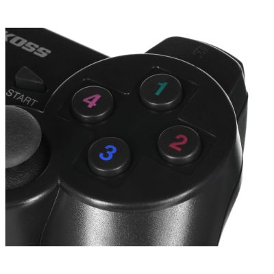 2. VAKOSS GAMEPAD BEZPRZEWODOWY USB Z FUNKCJĄ DUAL SHOCK, PC/PS3, TRYB CYFROWY I ANALOGOWY,  GP-4705BK CZARNY