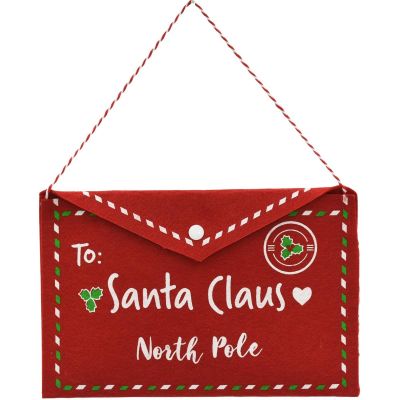 7. KOPERTA ŚWIĄTECZNA LIST DO ŚWIĘTEGO MIKOŁAJA FILCOWA 26x16CM SANTA CLAUS