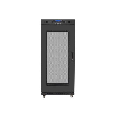 12. LANBERG SZAFA STOJĄCA RACK 19" 27U 600X600 DRZWI PERFOROWANE LCD CZARNA (FLAT PACK) FF01-6627-23BL
