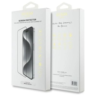 2. Szkło hartowane Guess Screen Protector 2.5D Outline na iPhone 16 Pro