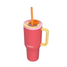 Kubek termiczny ze słomką Kambukka Rio Tumbler 950ml, Pink Papaya