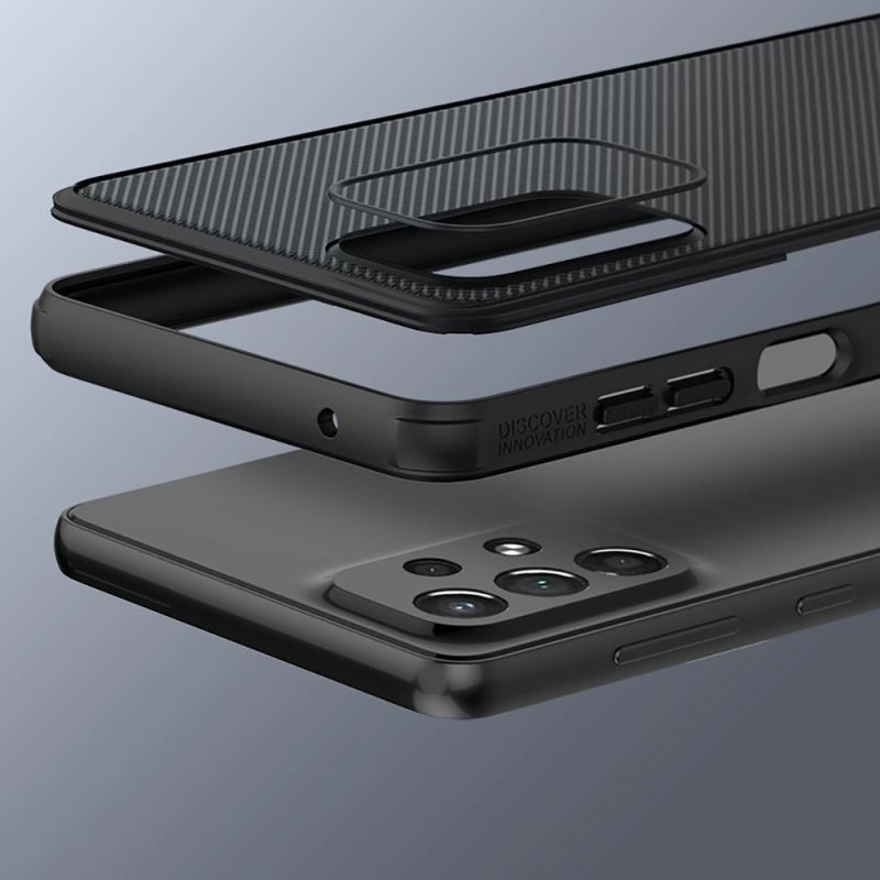 8. Nillkin Super Frosted Shield Pro wytrzymałe etui pokrowiec Samsung Galaxy A73 czerwony