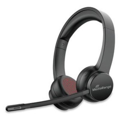 6. MediaRange MROS307 słuchawki/zestaw słuchawkowy Bezprzewodowy Opaska na głowę Połączenia/muzyka USB Type-C Bluetooth Czarny