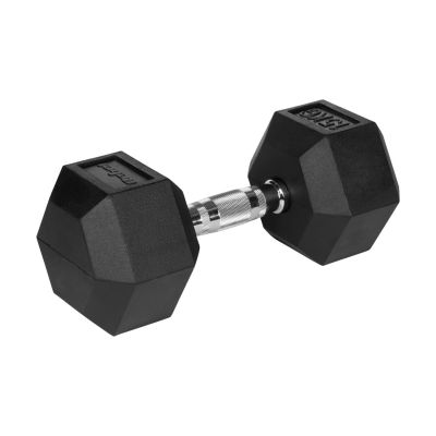 4. Hantle żeliwne gumowane HEX 2x15 kg REBEL ACTIVE
