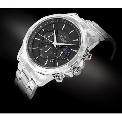 2. Zegarek Męski Giewont Chronograph Sapphire Srebrny GW9460-B2