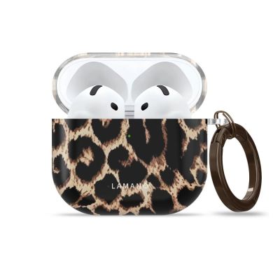 2. Etui Tech-Protect Lamano na AirPods 4 / 5 - czarno-brązowe