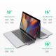 13. HUB Ugreen 60559 2x USB-C / USB-C PD (Thunderbolt 3, 100W, 4K 60 Hz, 10 Gbps) / HDMI 4K 30 Hz / 3x USB 3.0 do MacBook Pro / Air - szary