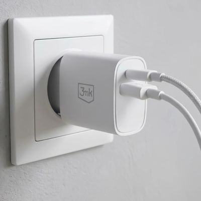 4. Ładowarka sieciowa 3mk FlowPower 30W 1A1C PD 3,0 QC4+ - biała