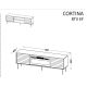 4. Szafka RTV EF CORTINA 180x40x60 czarny/orzech