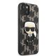 4. Etui Karl Lagerfeld Monogram Ikonik Patch na iPhone 13 mini - czarne