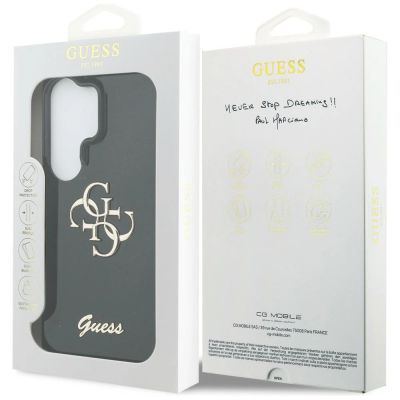 8. Etui Guess IML Big Metal 4G Script na Samsung Galaxy S26 Ultra - czarne