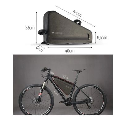 7. Wozinsky torba rowerowa na ramę roweru 3.5 l szara (WBB15BK)
