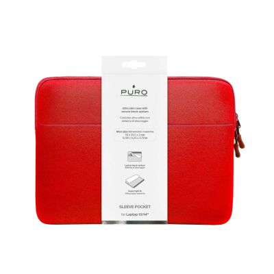2. Torba Puro Slim Pocket na laptopa 13" - czerwona