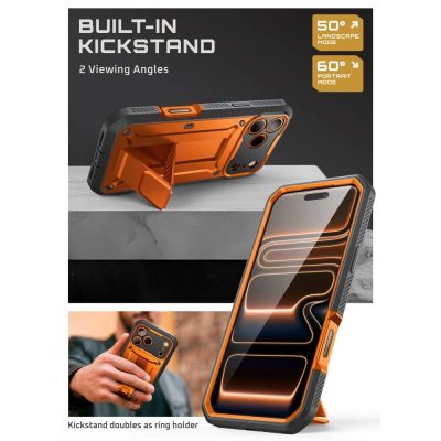 5. Etui Supcase Unicorn Beetle Pro na iPhone 17 Pro Max - pomarańczowe