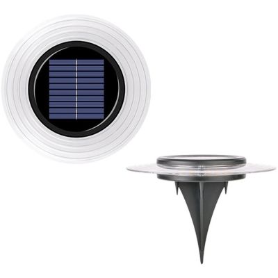 21. LAMPA SOLARNA DYSKOWA 28 LED DO WBICIA W GRUNT LUB MONTAŻU NA ŚCIANIE