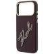 6. Etui Karl Lagerfeld Smooth Big Resin Signature Logo na iPhone 18 Pro / 17 Pro - burgundowe