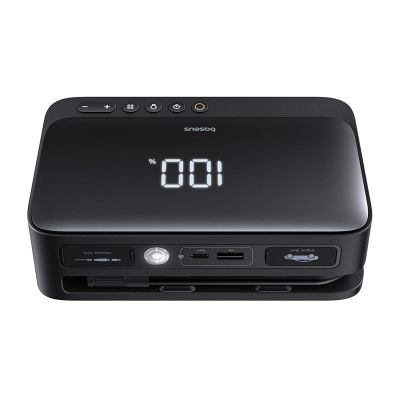 3. Jump starter Baseus Super Energy BS-CH013 4w1 600A z latarką / powerbankiem 6000mAh / kompresorem - czarny