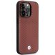 4. Etui BMW Leather Diamond Pattern MagSafe na iPhone 14 Pro Max - burgundowe