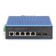 4. Switcher przemysłowy 4+2-Port L2 zarządzany Gigabit Ethernet 4 x GE RJ45 + 2 SFP Port