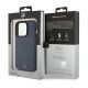 8. Etui Mercedes Smooth Leather MagSafe na iPhone 15 Pro - granatowe