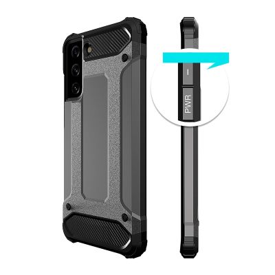 5. Hybrid Armor etui do Samsung Galaxy S23 Ultra pancerny hybrydowy pokrowiec niebieskie