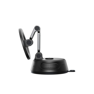 5. Joyroom JR-ZS510 Gel Suction Cup MagSafe Foldable Car Phone Mount - Gunmetal Black