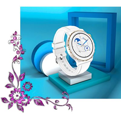 2. Smartwatch Damski Rubicon RNCE92 PRO White/2 x Pasek SMARUB171