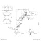 15. Neomounts DS70-256BL1 uchwyt / stojak do monitorów 144,8 cm (57") Biurko Czarny