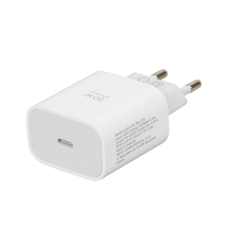 3. ŁADOWARKA SIECIOWA I-BOX C-37 PD20W USB-C