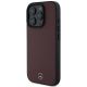 2. Etui Mercedes Textured And Plain Leather MagSafe na iPhone 16 Pro - czerwone