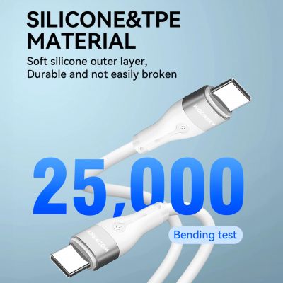 7. Kabel Wozinsky WSTCC1 USB-C / USB-C PD 65W 1 m -biały
