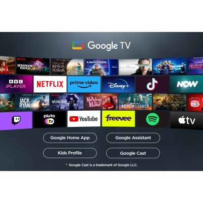 19. Telewizor TCL 55V6C DLED 55'' 4K Ultra HD Google TV Dolby Atmos DVB-T2 Metaliczny